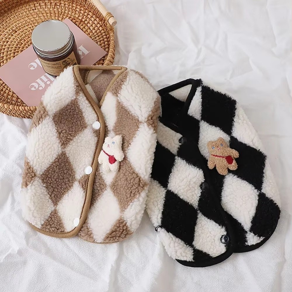 Jack Winter Clothing - Fashion Plaid Fleece Pet Puppy Clothes