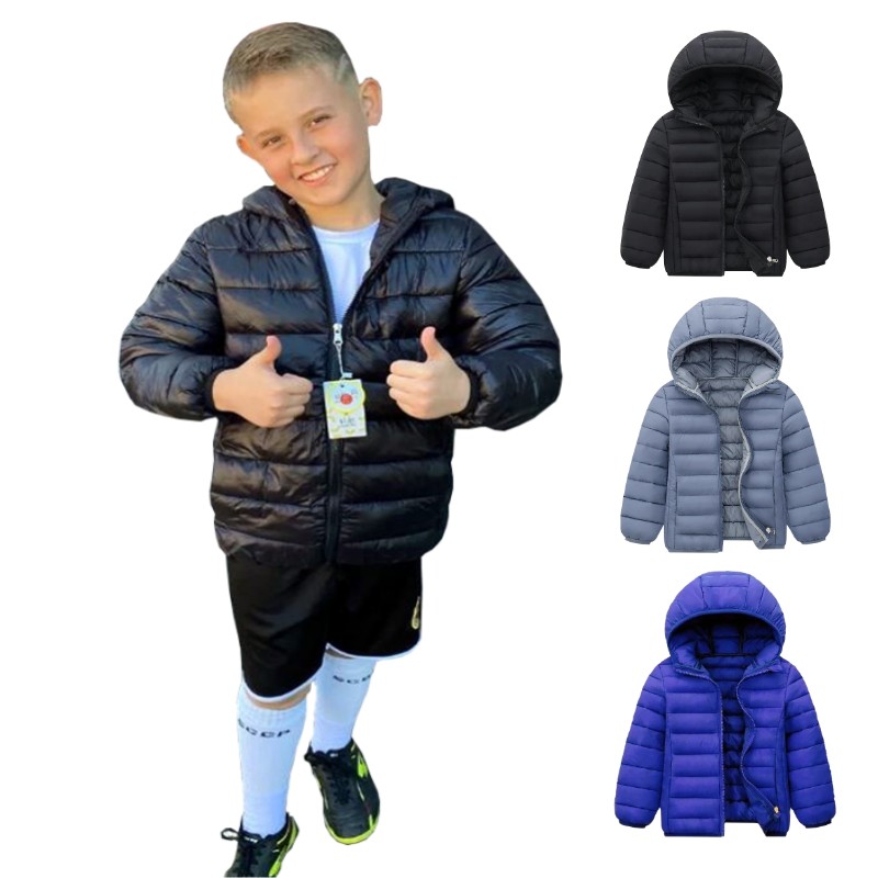 Winter Clothing For Boys - Hooded Lightweight Down Jackets Children Boys