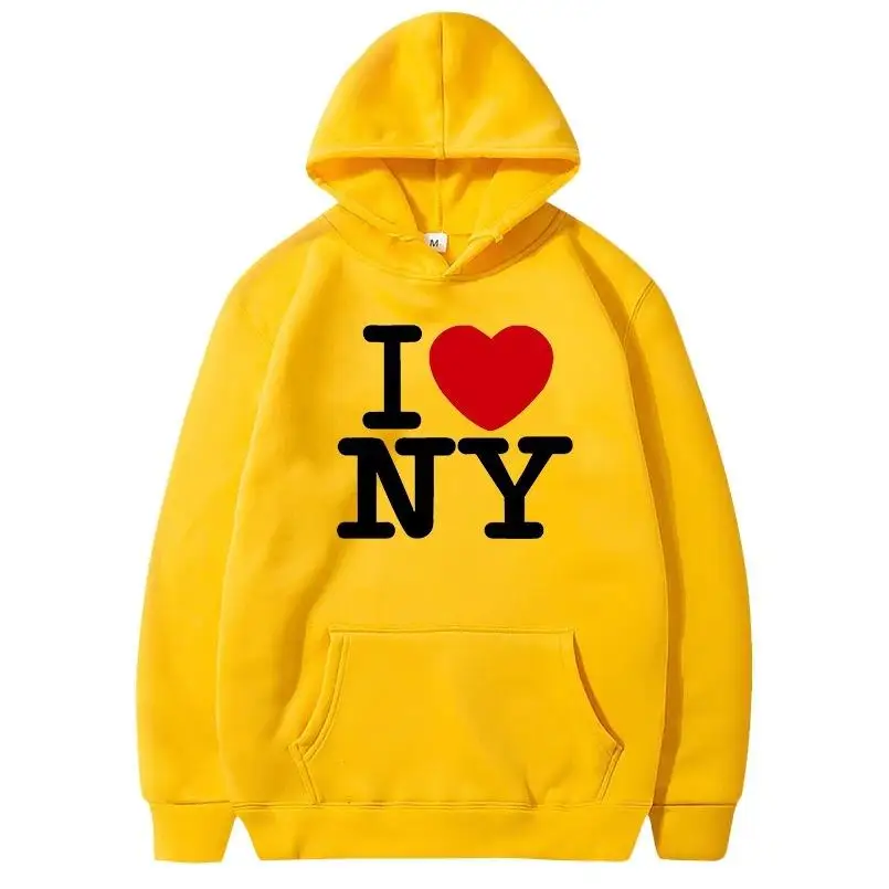 I Love New York Pritned Hoodie - مراجعة Winter Clothing New York وسعره