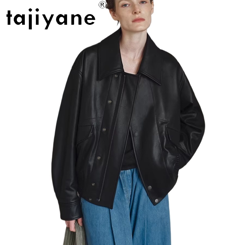 TAJIYANE 100% Real baby cow le - مراجعة Quality Winter Clothing Jacket وسعره