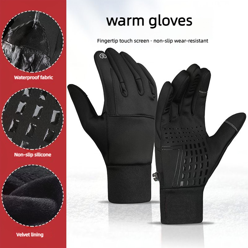 Autumn Winter Men Women Gloves - مراجعة Waterproof Mitten Ski وسعره