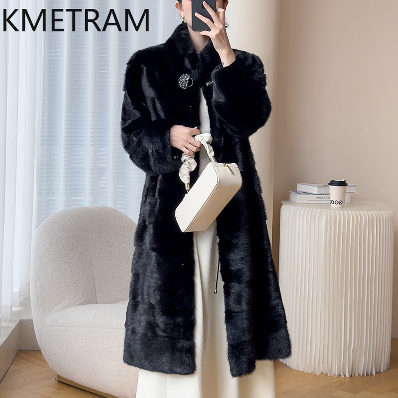 Real Whole Mink Fur Coat Woman - مراجعة Quality Winter Clothing Jacket وسعره