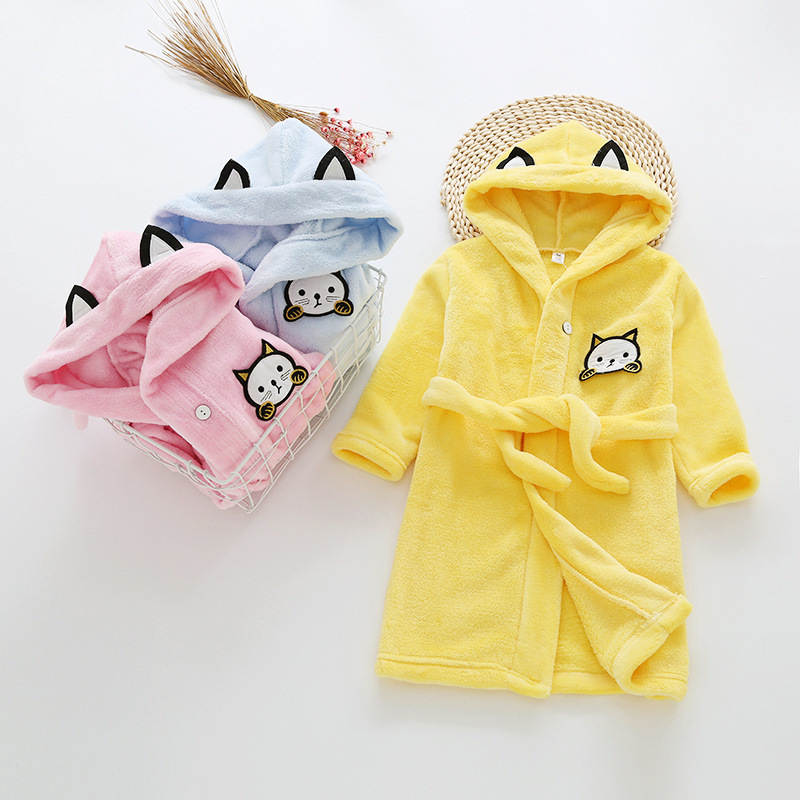 Kids Cartoon Cat Robes New Win - مراجعة Winter Clothing Baby Boy وسعره