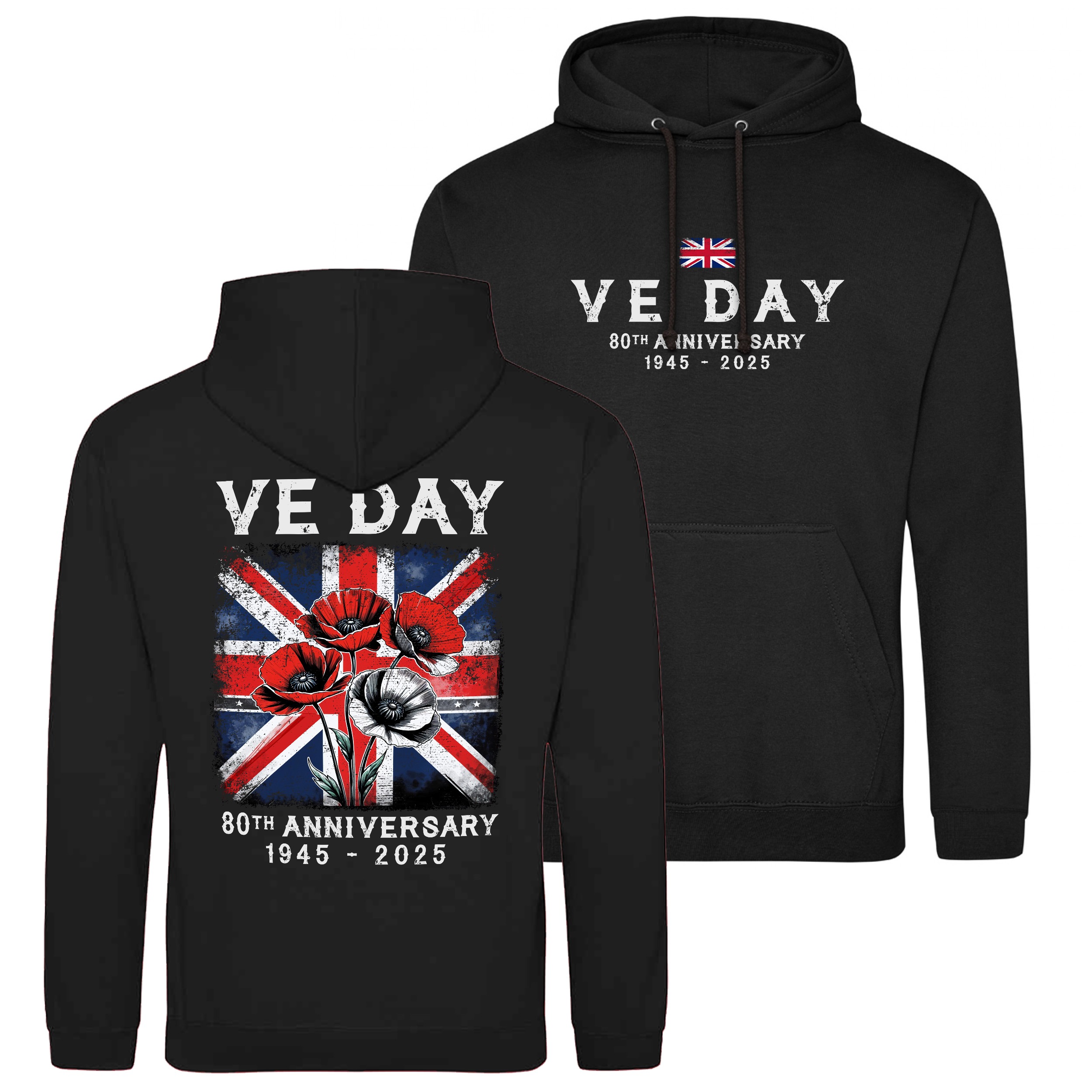 VE Day Union Jack Hoodies Men' - مراجعة Jack Winter Clothing وسعره