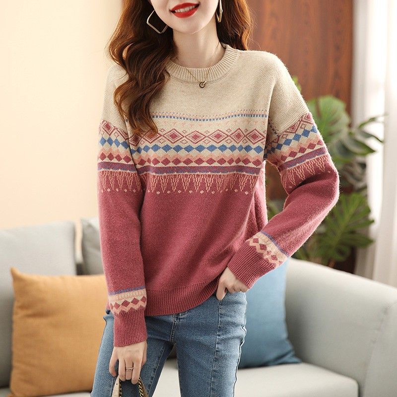 Round O Neck Ladies Pullovers  - مراجعة Winter Clothing Sale Women وسعره
