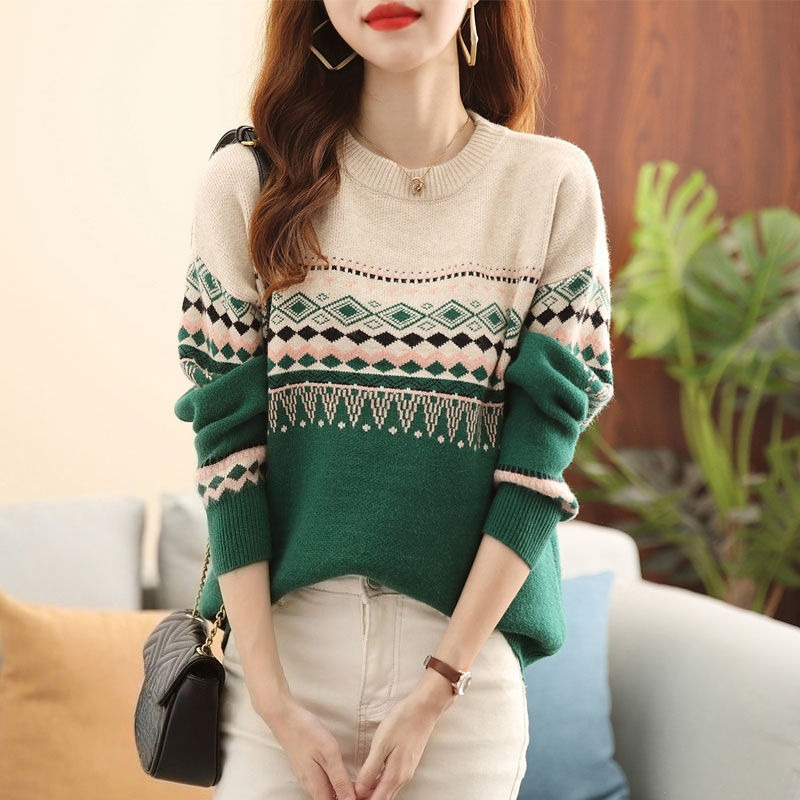 Round O Neck Ladies Pullovers  - مراجعة Winter Clothing Sale Women وسعره