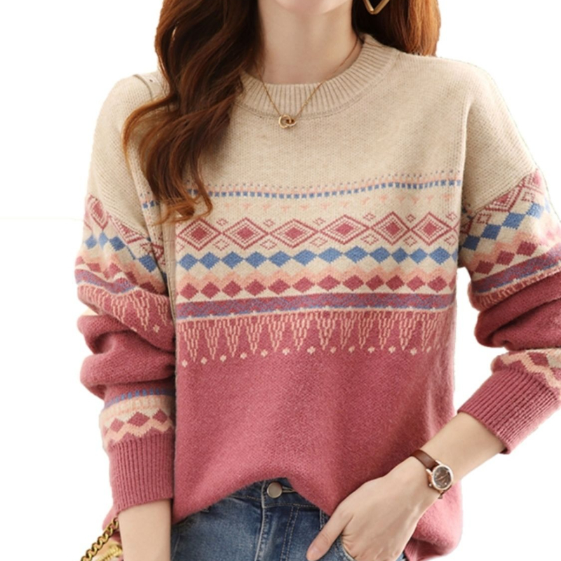 Round O Neck Ladies Pullovers  - مراجعة Winter Clothing Sale Women وسعره