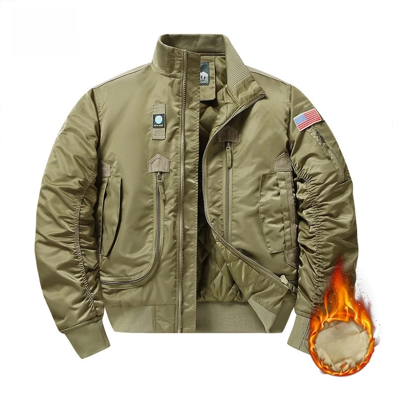 Winter MA1 Men's Bomber Jacket - مراجعة Winter Clothing Taiwan وسعره