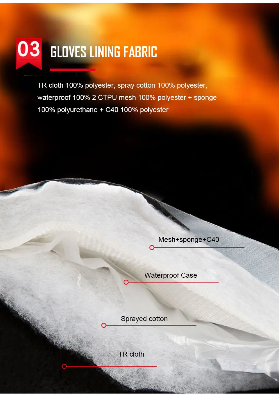 Winter Gloves 3M Cotton Heatin - مراجعة Waterproof Mitten Ski وسعره