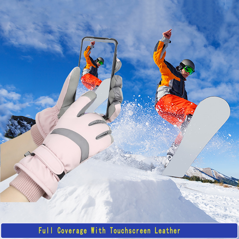 YANBIGUO Ski Gloves Winter Glo - مراجعة Waterproof Mitten Ski وسعره