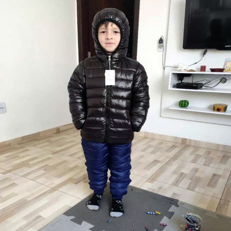 Hooded Lightweight Down Jacket - مراجعة Winter Clothing For Boys وسعره