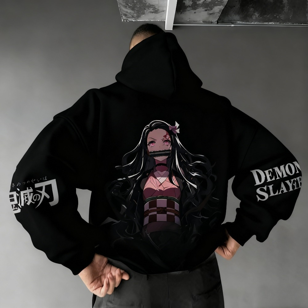 Demon Slayer Men's Hoodie Swea - مراجعة Winter Clothing For Boys وسعره