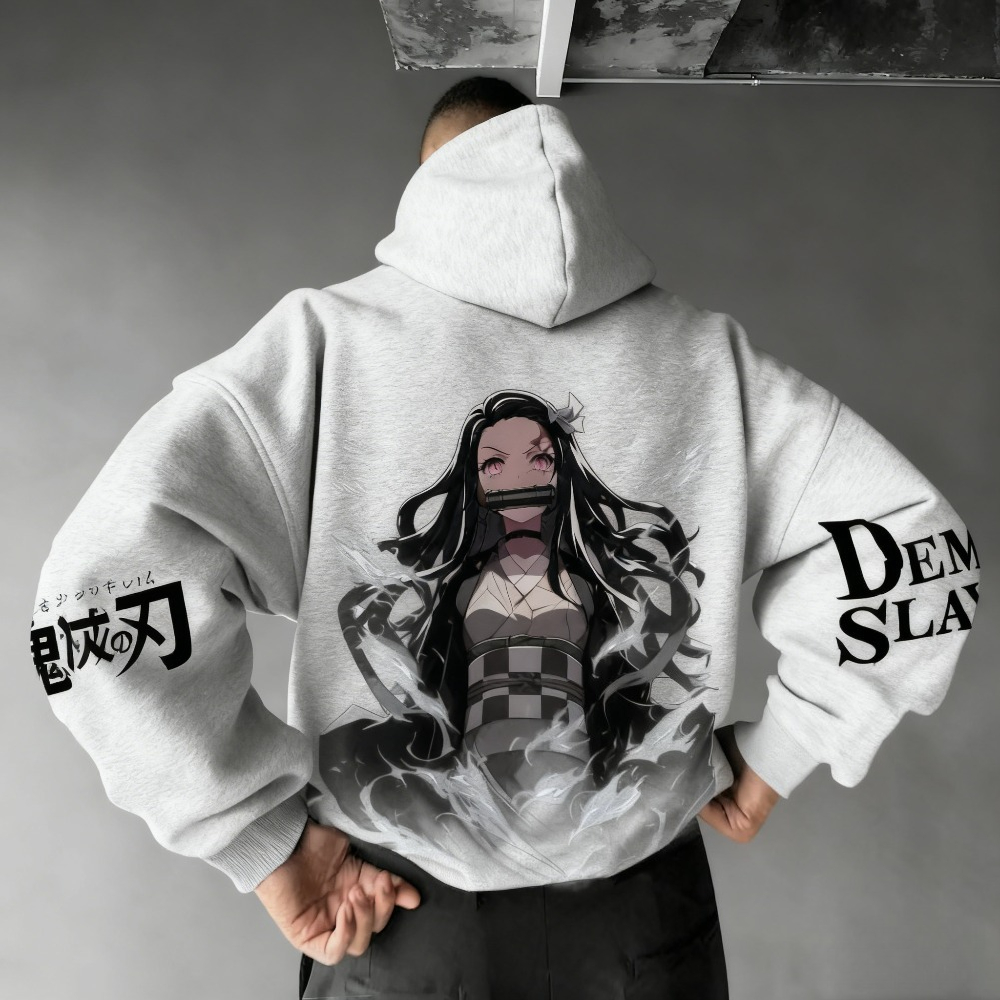 Demon Slayer Men's Hoodie Swea - مراجعة Winter Clothing For Boys وسعره