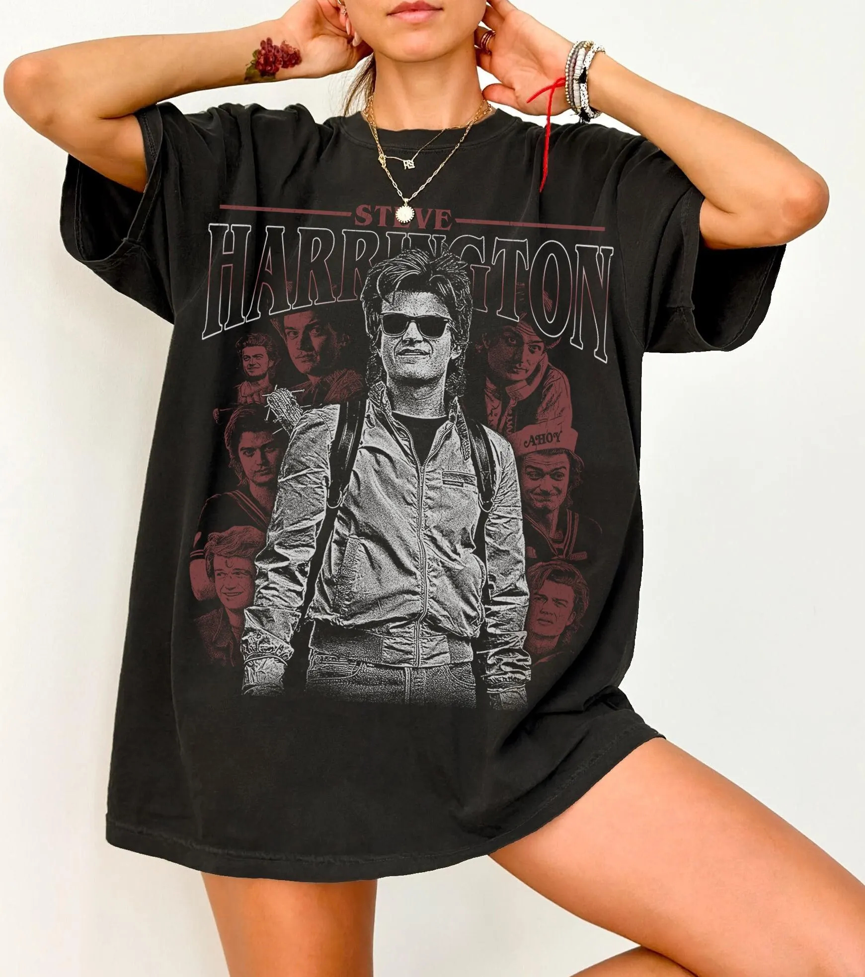 Steve Harrington T-Shirt Unise - مراجعة Winter Clothing Gif وسعره