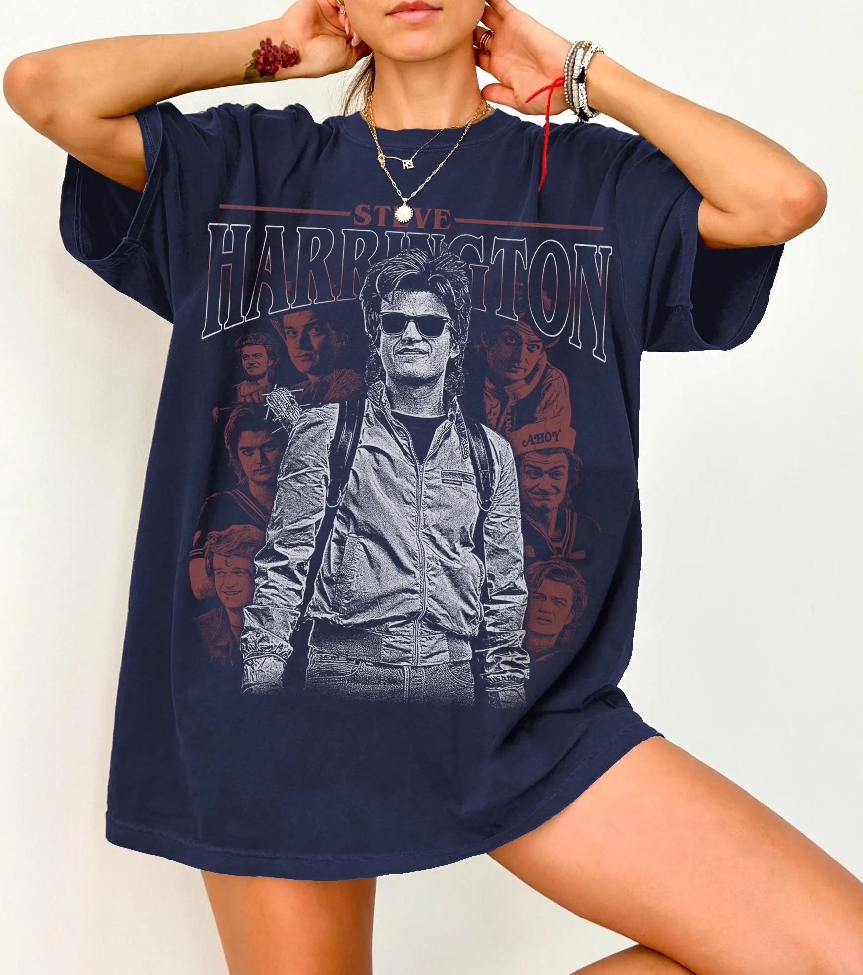 Steve Harrington T-Shirt Unise - مراجعة Winter Clothing Gif وسعره