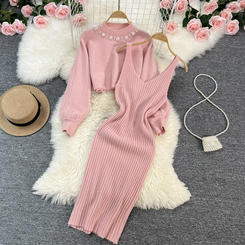 Knit 2 Piece Set Women Long Sl - مراجعة Winter Clothing Matching وسعره