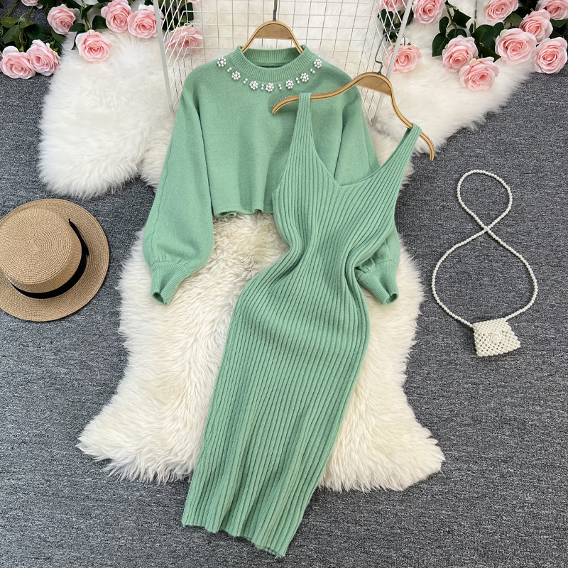 Knit 2 Piece Set Women Long Sl - مراجعة Winter Clothing Matching وسعره