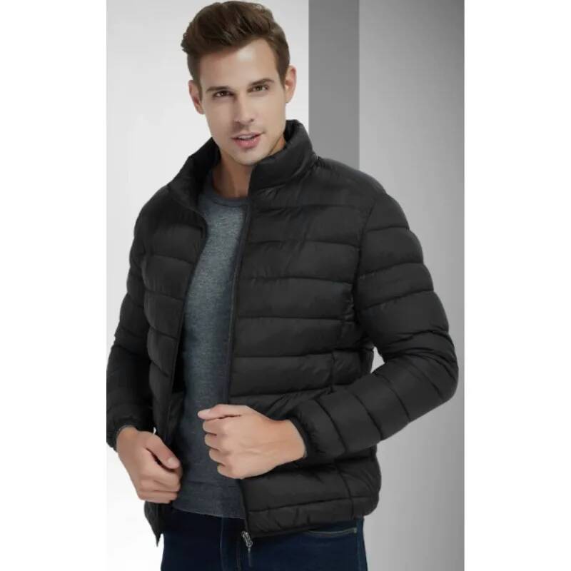 Stand Collar Casual Work Parka - مراجعة Winter Clothing Taiwan وسعره