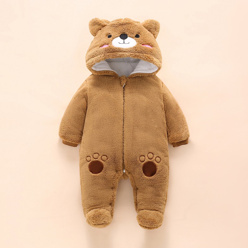 0-12M Baby Rompers Cute Bear T - مراجعة Winter Clothing Baby Boy وسعره