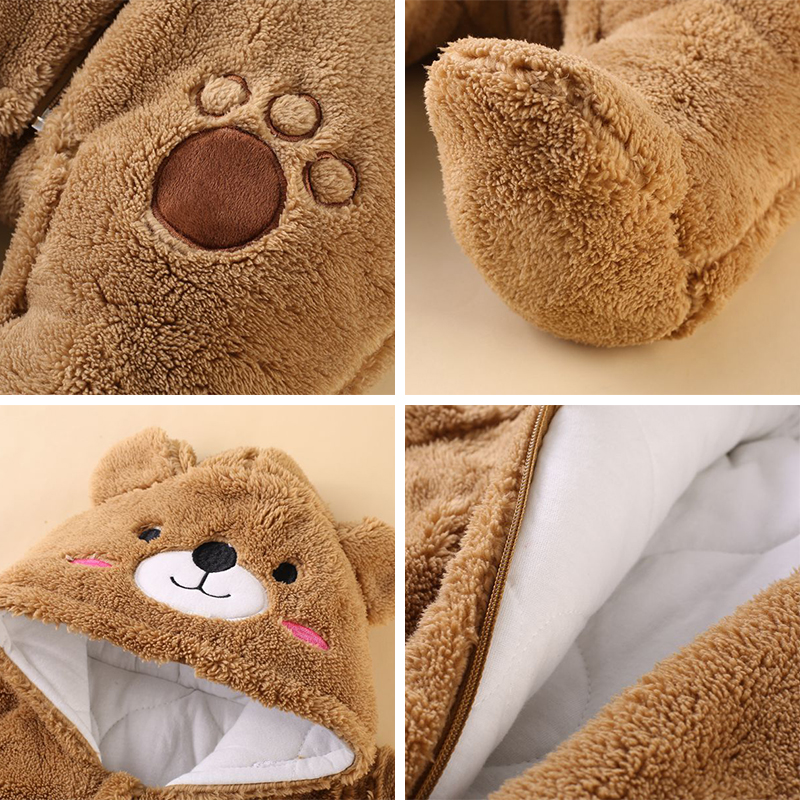 0-12M Baby Rompers Cute Bear T - مراجعة Winter Clothing Baby Boy وسعره
