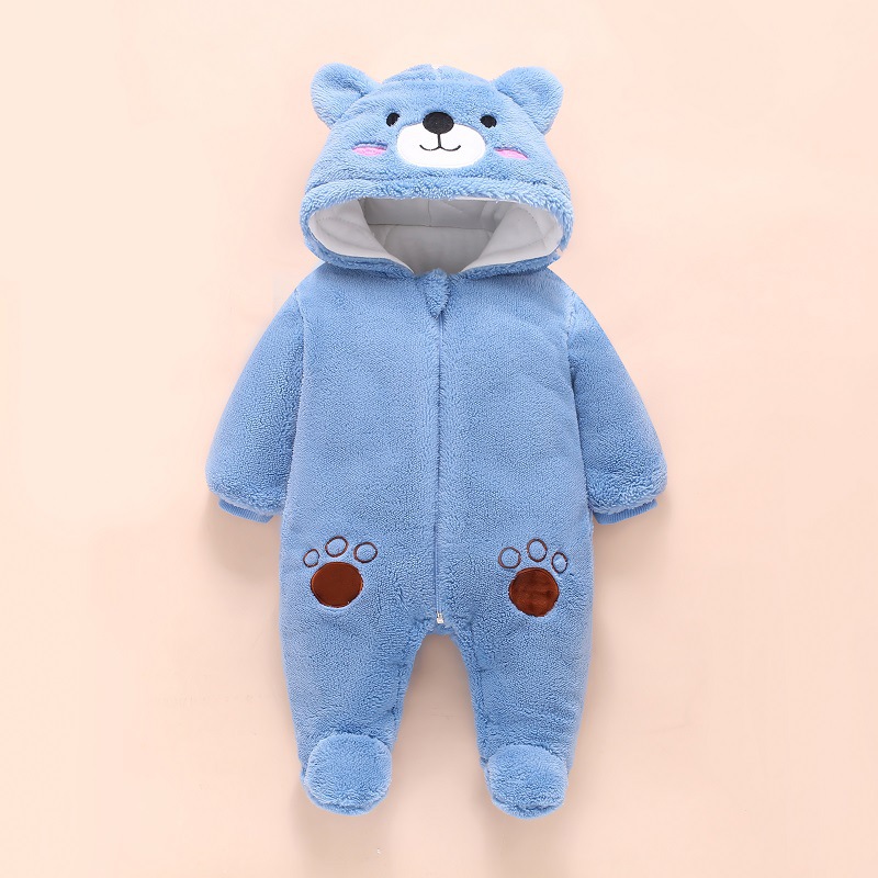 0-12M Baby Rompers Cute Bear T - مراجعة Winter Clothing Baby Boy وسعره