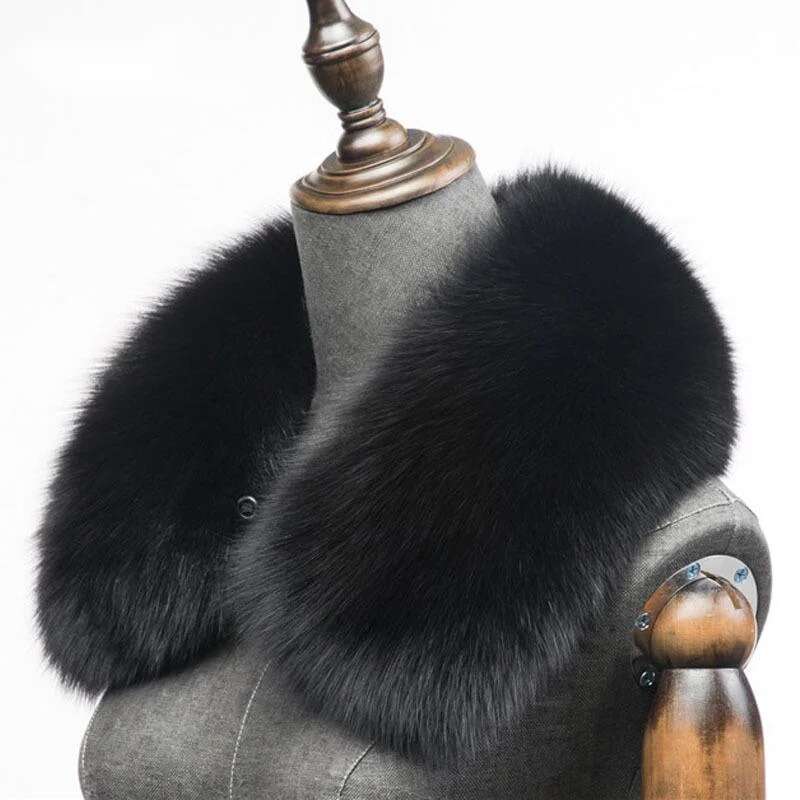 Winter Natural Fox Fur Scarf S - مراجعة Winter Clothing Matching وسعره