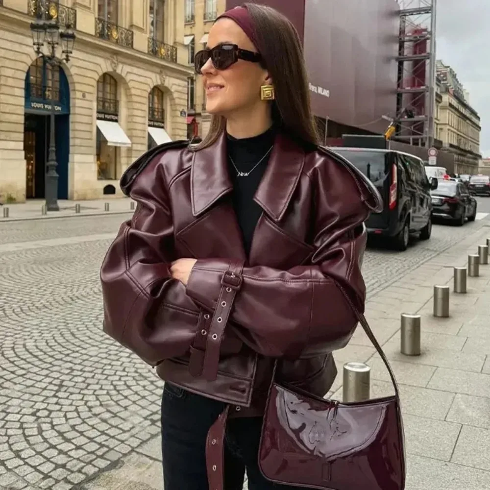 Pop Fashion Lapel Pu Leather B - مراجعة Jack Winter Clothing وسعره