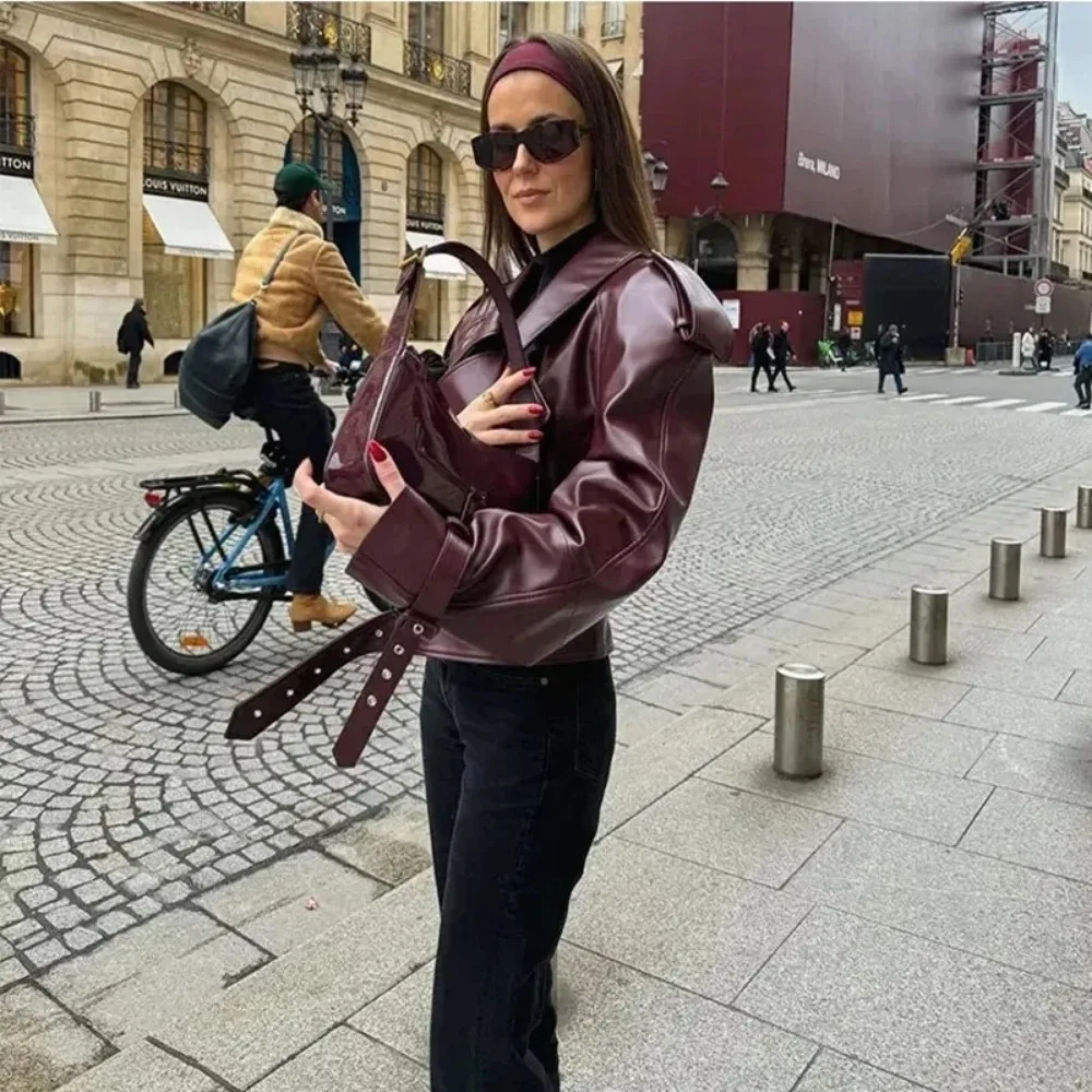 Pop Fashion Lapel Pu Leather B - مراجعة Jack Winter Clothing وسعره