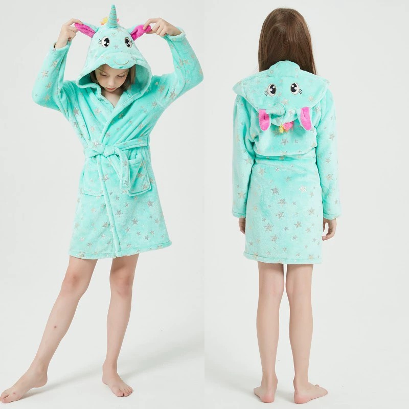 Animal Bathrobes for Girls Chi - مراجعة Winter Clothing Baby Boy وسعره
