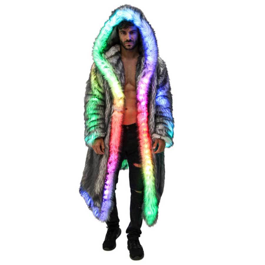 Faux Fur Coat Men Hooded Outer - مراجعة Winter Clothing Matching وسعره