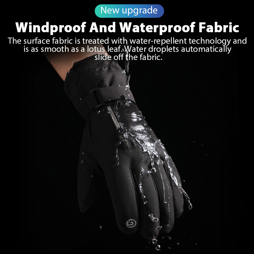 Men Winter Waterproof Cycling  - مراجعة Waterproof Mitten Ski وسعره