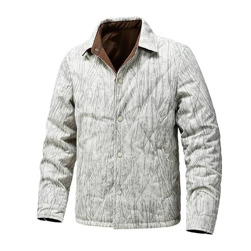 Men's Large-Sized Retro Jacket - مراجعة Winter Clothing Taiwan وسعره