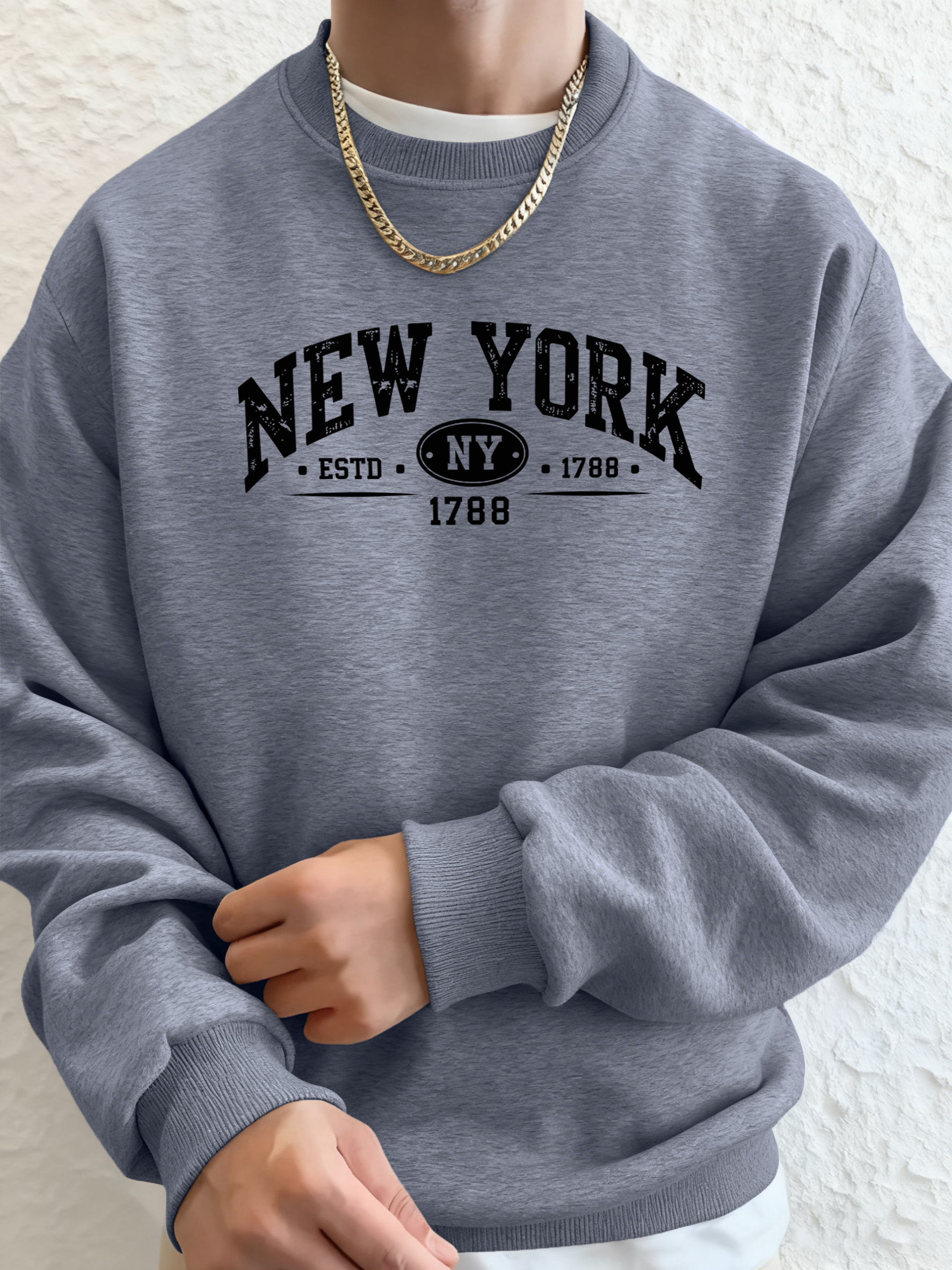 New York Estd 1788 Printed Aut - مراجعة Winter Clothing New York وسعره