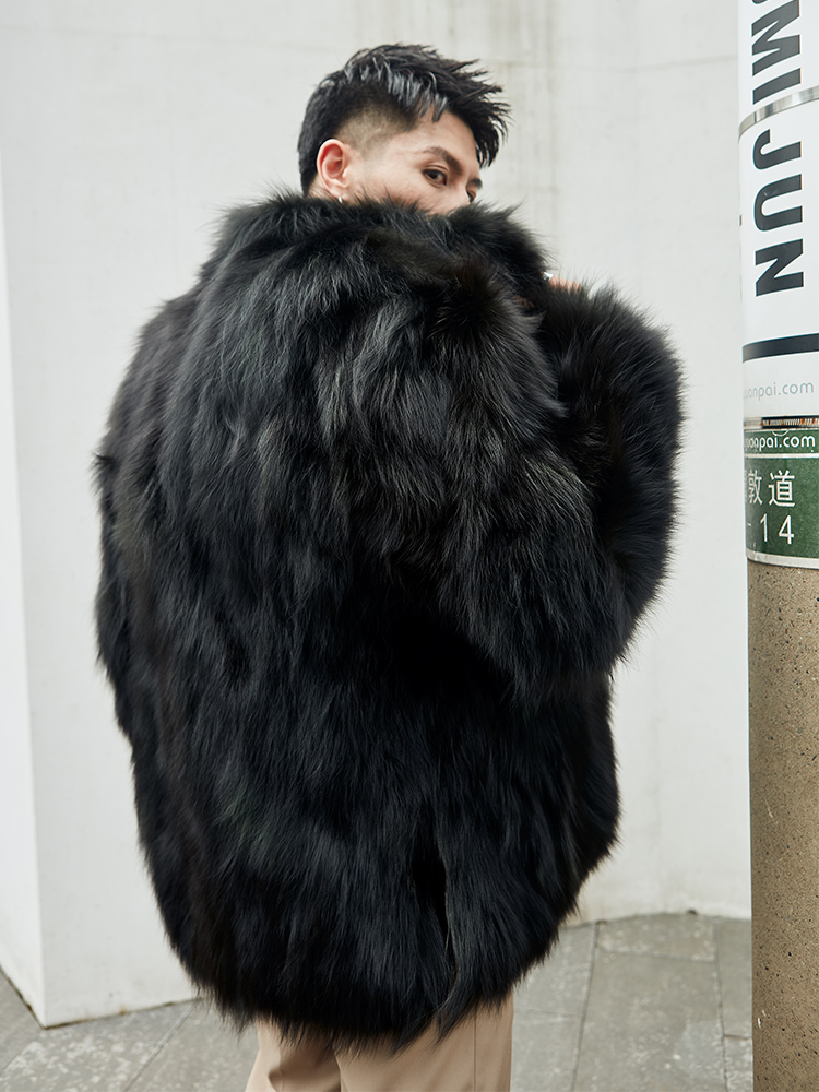 Furry Stand Collar Oversized T - مراجعة Winter Clothing Matching وسعره