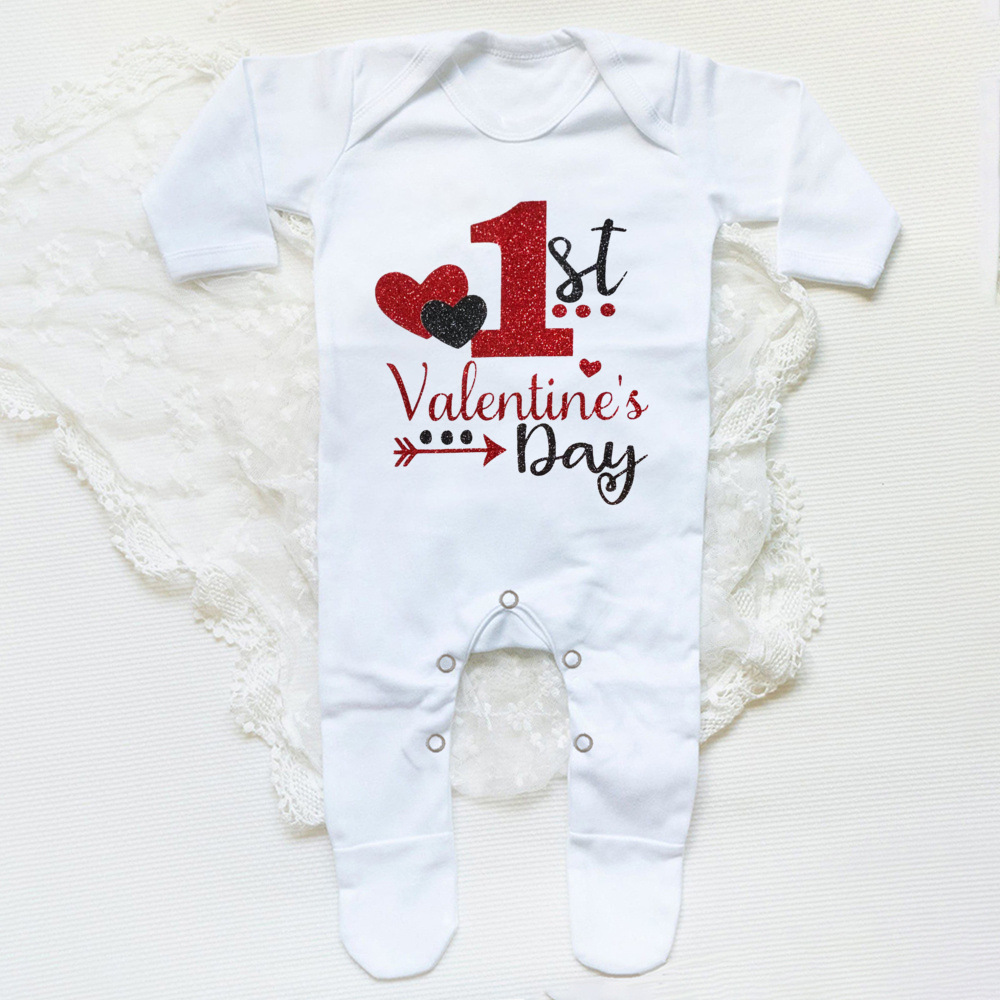 My First Valentine's Day Print - مراجعة Winter Clothing Baby Boy وسعره