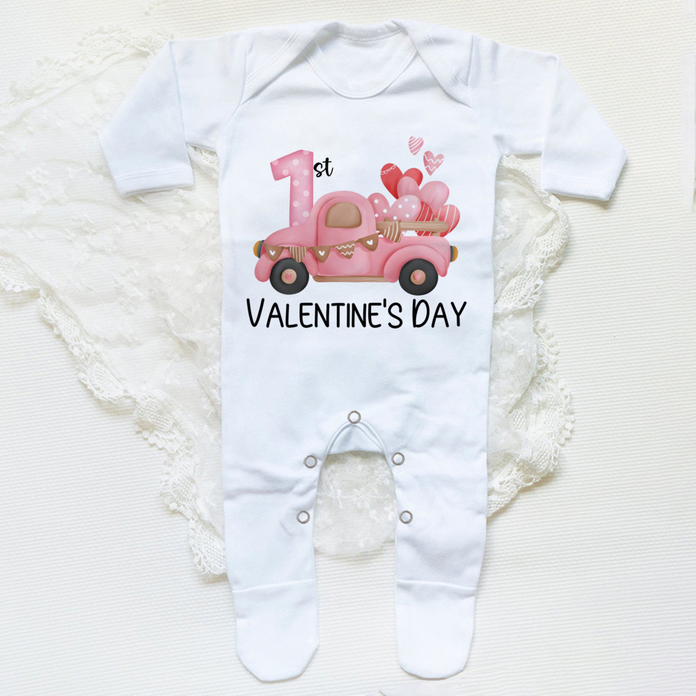 My First Valentine's Day Print - مراجعة Winter Clothing Baby Boy وسعره
