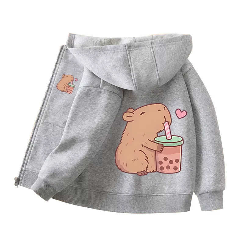 Capybara Zipper Hoodies Coats  - مراجعة Winter Clothing For Boys وسعره