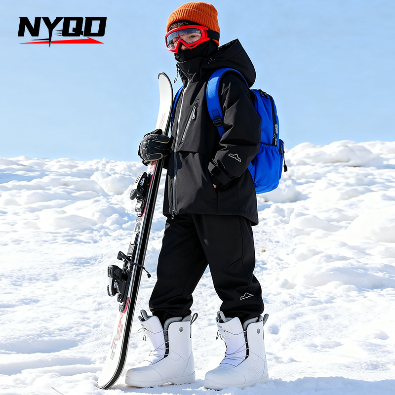 Children's Skiing Wear Top+Bot - مراجعة Winter Clothing For Boys وسعره