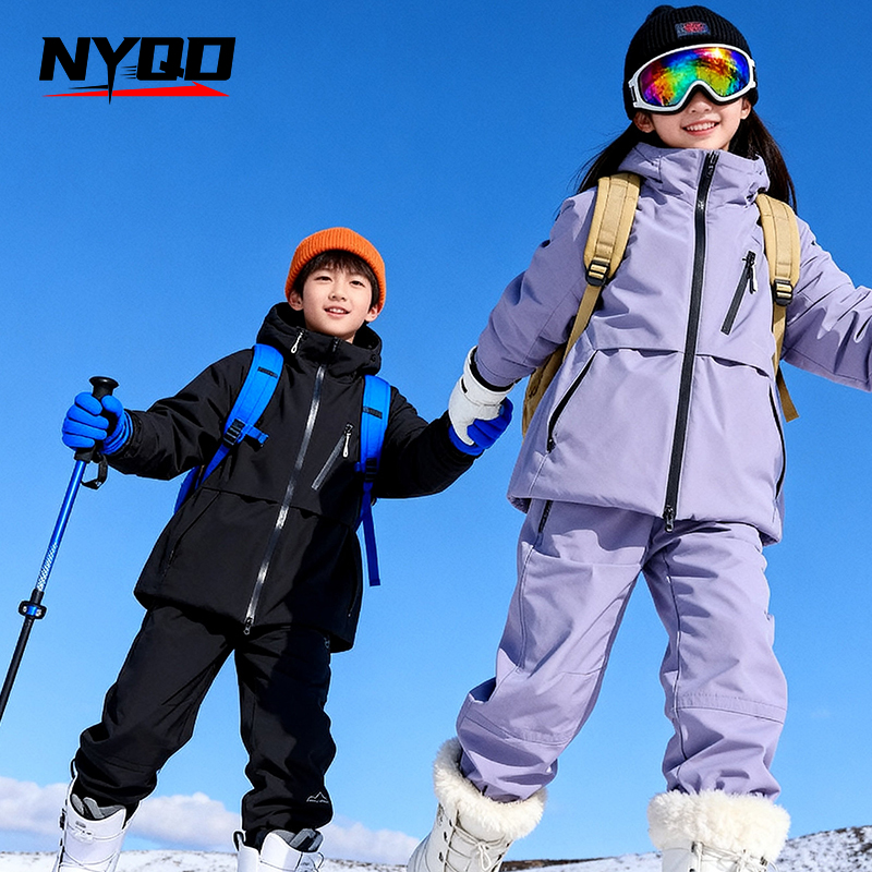 Children's Skiing Wear Top+Bot - مراجعة Winter Clothing For Boys وسعره