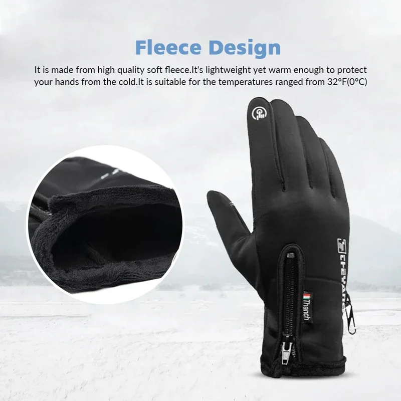 Winter Gloves Waterproof Therm - مراجعة Waterproof Mitten Ski وسعره