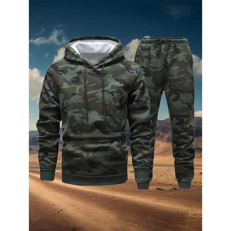 Autumn Camouflage 3D Print Hoo - مراجعة Winter Clothing Pants وسعره