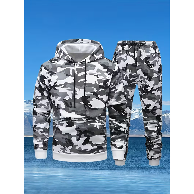Autumn Camouflage 3D Print Hoo - مراجعة Winter Clothing Pants وسعره