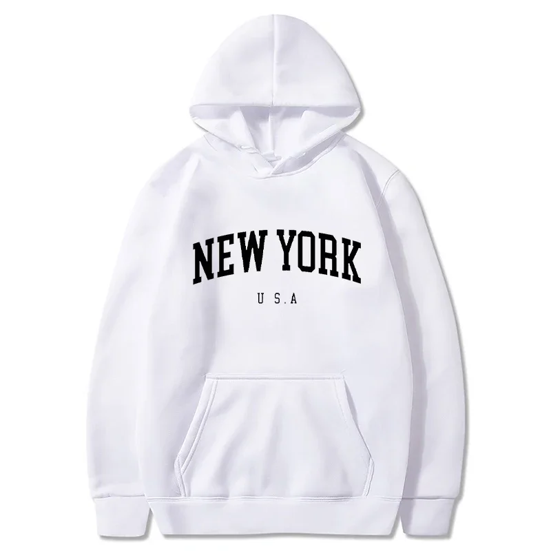 New York Print Men Women Hoodi - مراجعة Winter Clothing New York وسعره