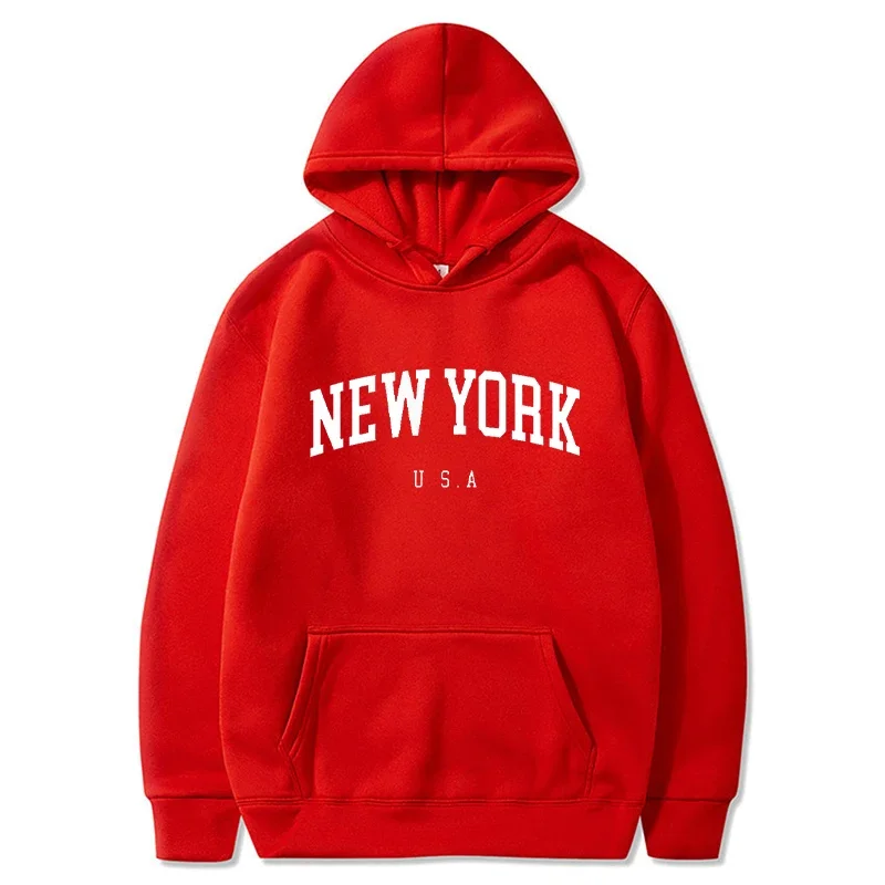 New York Print Men Women Hoodi - مراجعة Winter Clothing New York وسعره