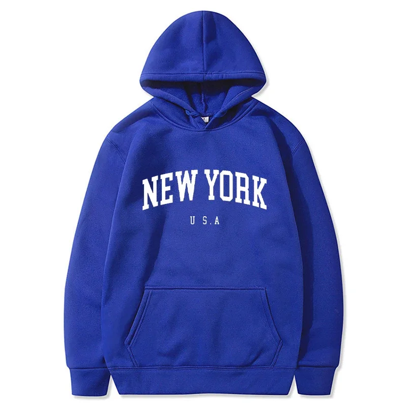 New York Print Men Women Hoodi - مراجعة Winter Clothing New York وسعره