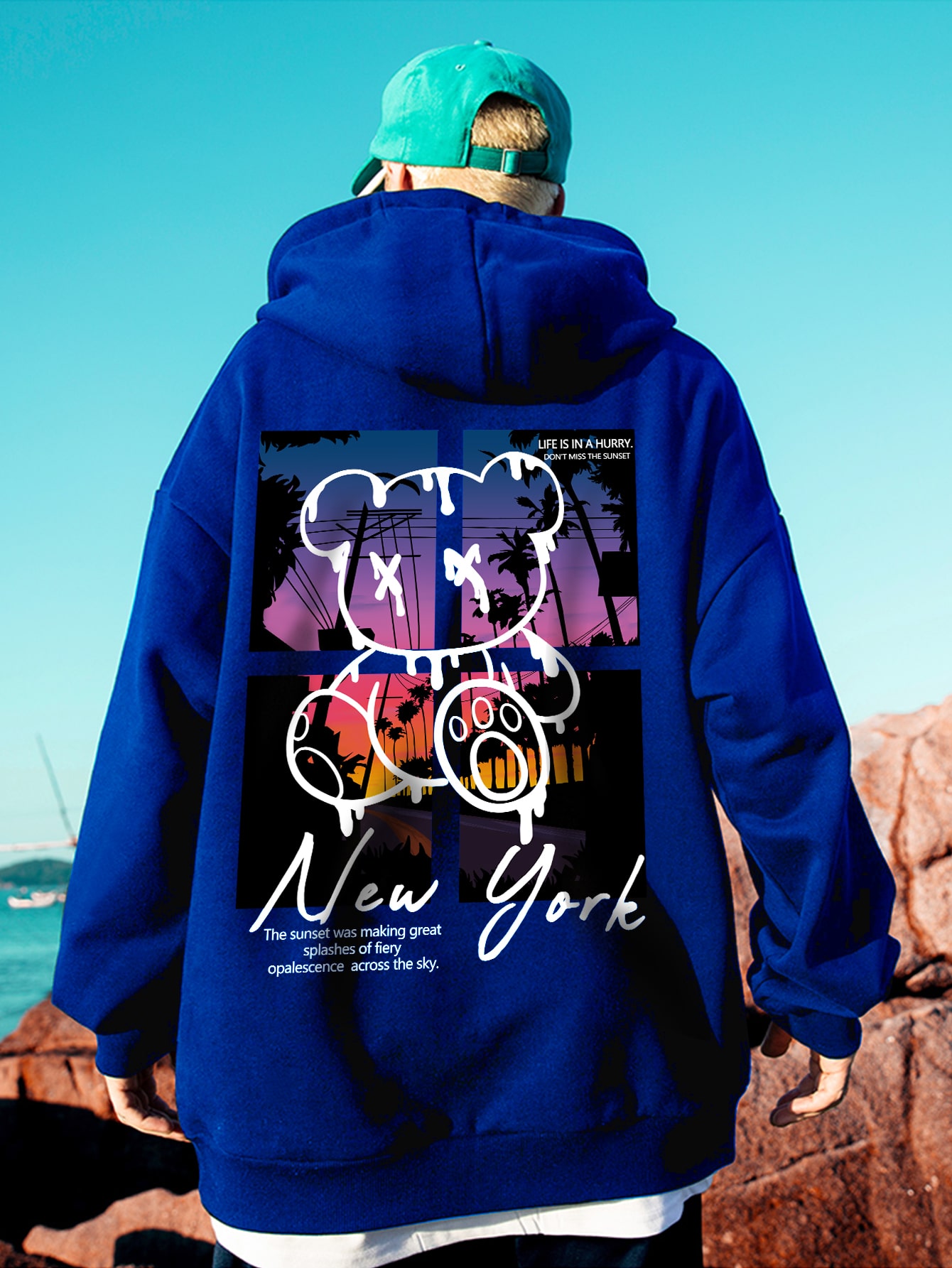New York Art Word Cartoon Bear - مراجعة Winter Clothing New York وسعره