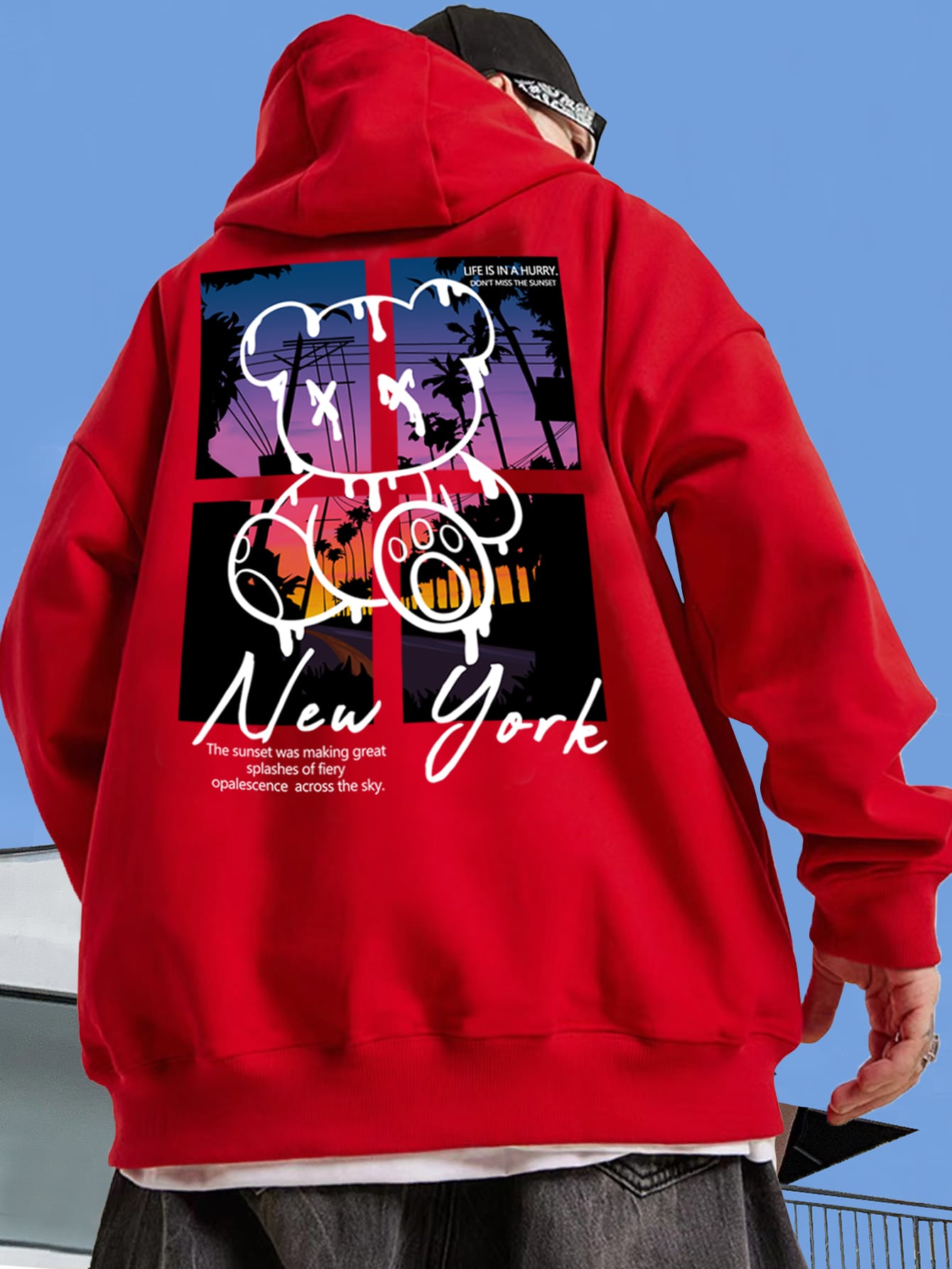 New York Art Word Cartoon Bear - مراجعة Winter Clothing New York وسعره
