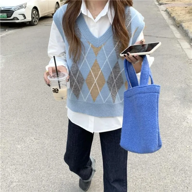 Knit Vests for Women V-Neck Pu - مراجعة Winter Clothing Sale Women وسعره