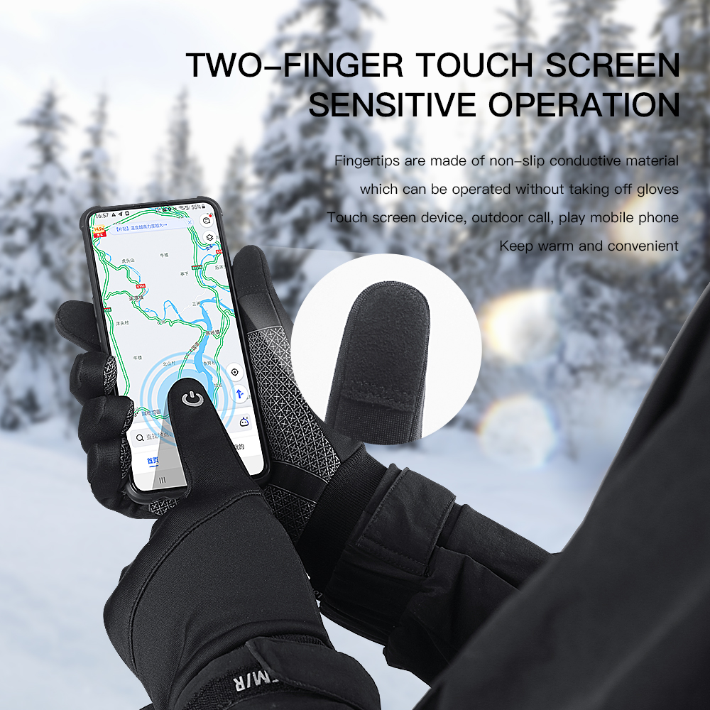 Cold Winter Gloves Men Gloves  - مراجعة Waterproof Mitten Ski وسعره