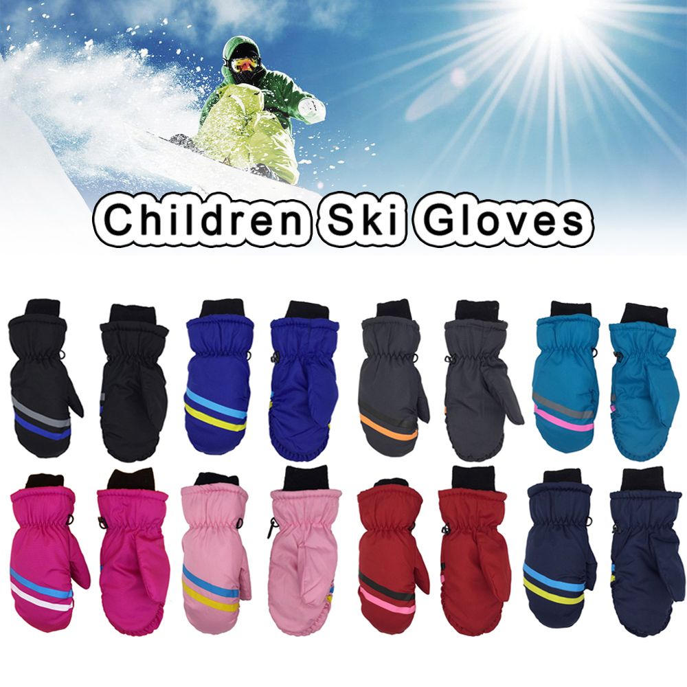 New Children Kids Winter Snow  - مراجعة Waterproof Mitten Ski وسعره